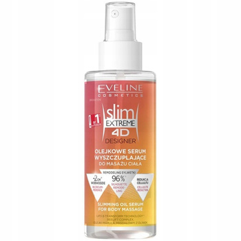Eveline 4D Slim Extreme Wyszczuplający Olejek Serum Do Masażu Ciała 150ml