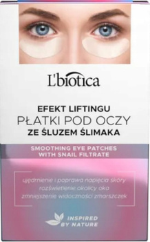 L'biotica Efekt Liftingu Hydrożel Płatki Pod Oczy Ze Śluzem Ślimaka 3 Pary