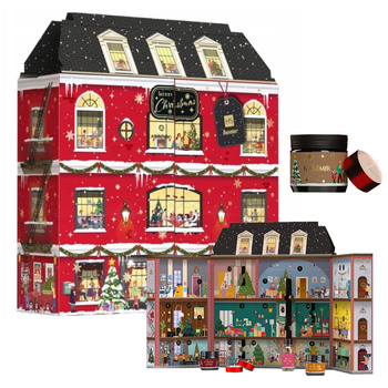 HISKIN Home Kalendarz Adwentowy Zestaw Prezentowy Świece Sojowe Dyfuzor