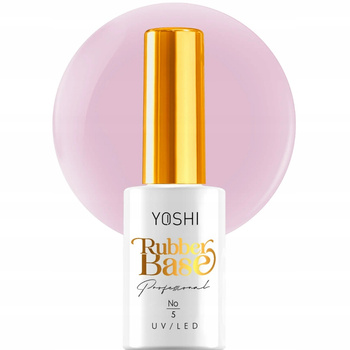 Yoshi Baza Kauczukowa Hybrydowa Rubber Base Pudrowy Różowa No 5 10ml