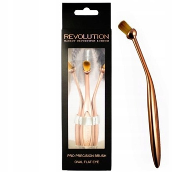 Revolution Pro Precision Brush Oval Flat Eye Pędzel Szczotka Do Makijażu