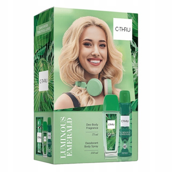 C-Thru Luminous Emerald Damski Zestaw Dezodorant + DNS Woda Kwiatowa 75ml