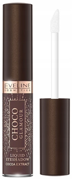 Eveline Choco Glamour 2w1 Cień w Płynie Matowy Brązowy + Baza 05