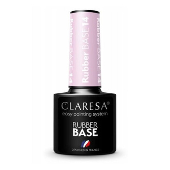 Claresa Rubber Base Kauczukowa Baza Hybrydowa Do Paznokci Różowa 14 5ml