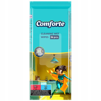 Comforte Wielorazowe Ściereczki Chusteczki Nawilżane Do Kuchni AGD 36 Sztuk
