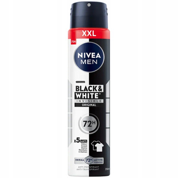 Nivea Men Black White Invisible Original Antyperspirant Męski Spray 250ml