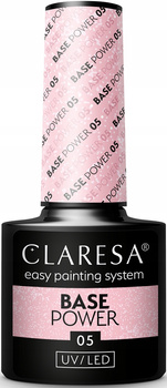Claresa Base Power Baza Hybrydowa Róż Drobinka 05