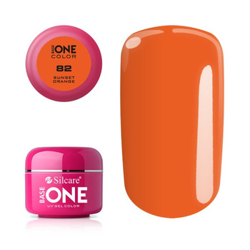 Silcare Base One Żel UV 82 Sunset Orange 5g