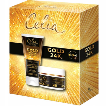 Zestaw Prezentowy Kosmetyków Gold 24K Krem do Rąk + Krem Do Twarzy 60+ 50ml
