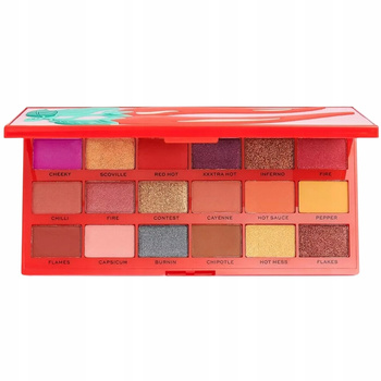 Makeup Revolution Tasty Palette Chilli Paleta 18 Cieni Do Powiek Brokat Mat