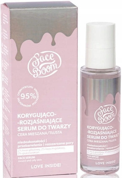 Face Boom Korygująco- Rozjaśniające Serum Do Twarzy Cera Mieszana i Tłusta 30 ml