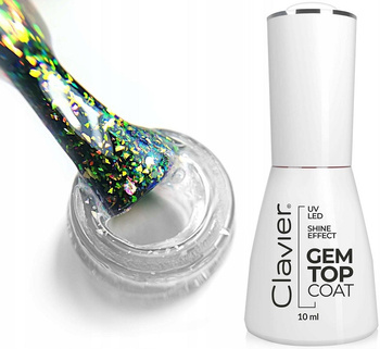 Clavier Gem Top Coat Shine Hybrydowy Opal G03 10ml