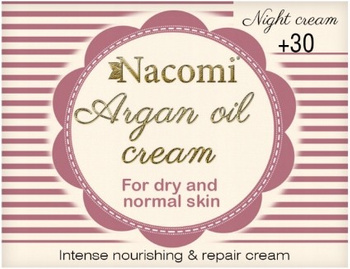 Nacomi Krem Do Twarzy Olej Arganowy 50ml Noc 30+