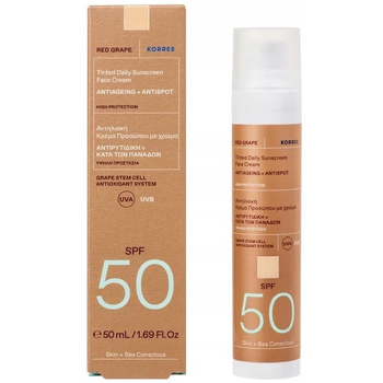 Korres Koloryzujący Krem Ochronny Do Twarzy SPF50