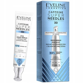 Eveline Super Needles Caffeine Serum Pod Oczy Mezoterapia Mikroigłowa 15ml