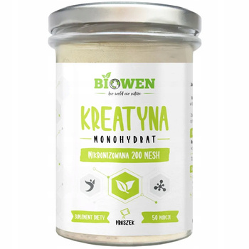 Biowen Kreatyna Monohydrat 200 MESH Suplement Diety w Proszku Do Picia 250g