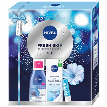 Nivea Fresh Skin Zestaw Prezentowy Kosmetyków Damskich Do Twarzy + Pomadka