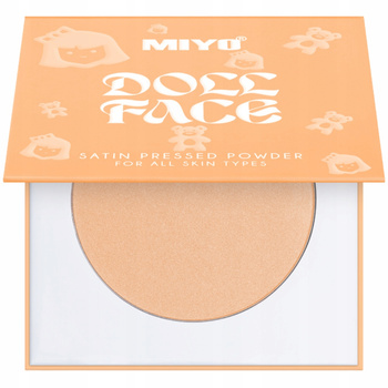 Miyo Doll Face Satin Prasowany Puder Matujący Do Twarzy 03 Ballerina 7g