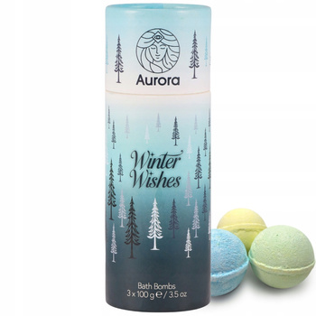 Aurora Winter Wishes Zestaw Prezentowy SPA Musujące Kule Do Kąpieli 3x100g
