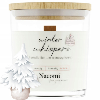 Nacomi Naturalna Świeca Sojowa z Drewnianym Knotem Winter Whispers 140g