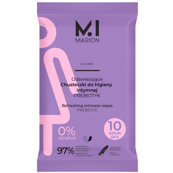 Marion intiMI Odświeżające Chusteczki Do Higieny Intymnej Prebiotyk 10 szt