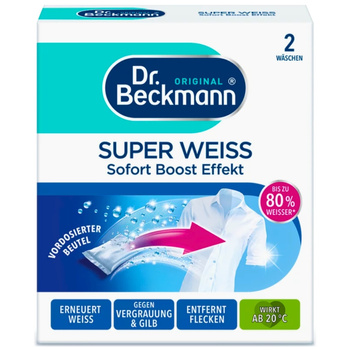 Dr. Beckmann Wybielacz Do Tkanin Ubrań Proszek Do Prania Saszetki 2x40g