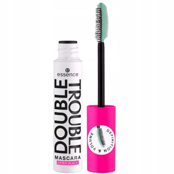 Essence Mascara Tusz Do Rzęs Double Trouble Objętość Podkręcenie Czarna