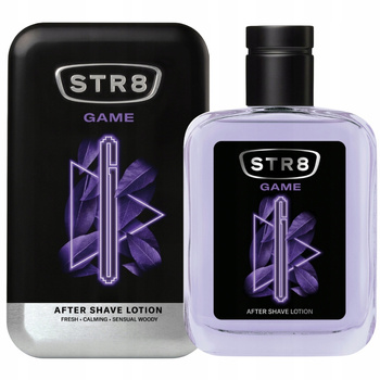 STR8 Game Męska Woda Po Goleniu Lawenda Drzewo Ambrowe Wanilia ASL 100ml