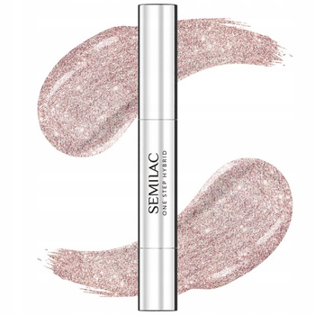 Semilac One Step 3w1 Marker Lakier Hybrydowy Glitter Pink Beige S245 3ml