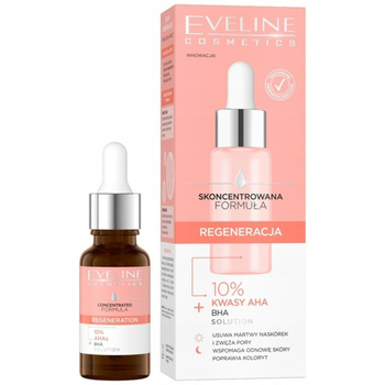 Eveline Regenerujące Skoncentrowane Serum Do Twarzy 10% Kwasy AHA 18ml