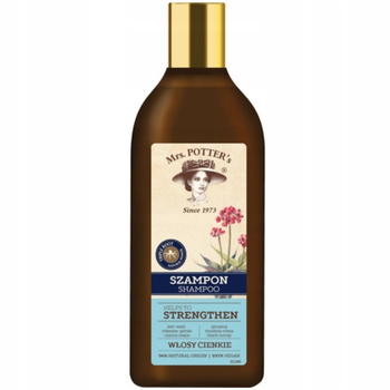 Mrs Potters Triple Root Strengthen Szampon Do Włosów Cienkich Rzepa 390ml