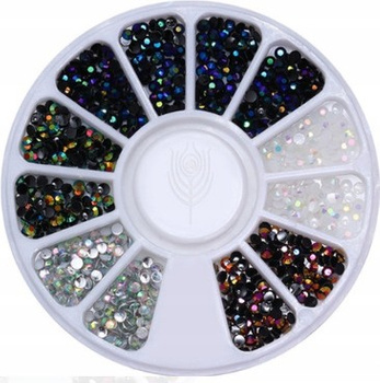 Karuzela Cyrkonie Kryształki Kolorowe Ozdoby Mix Jet