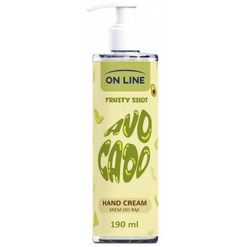 On Line Fruity Shot Nawilżający Krem Do Rąk z Ekstraktem z Awokado 190ml