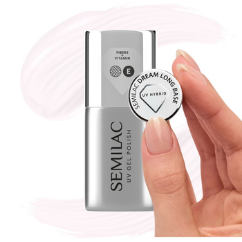 Semilac Dream Long Base Budująca Wzmacniająca Baza Hybrydowa 7ml