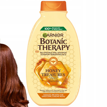 Garnier Botanic Therapy Honey Treasures Szampon Do Włosów Łamliwych 400ml