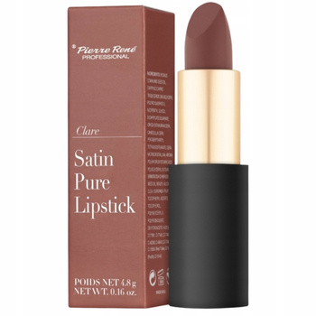 Pierre Rene Satin Pure Lipstick Pomadka Do Ust Satynowa 03 Clare 4,8g