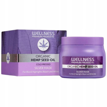 Wellness Silver Fioletowa Maska Do Włosów Blond i Rozjaśnianych 500ml