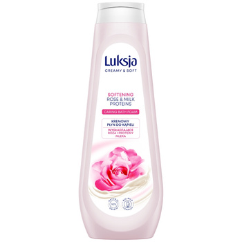 Luksja Creamy Soft Kremowy Płyn Do Kąpieli Wygładzający Róża Proteiny 900ml