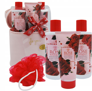 Aurora Zestaw Prezentowy 5 Kosmetyków w Kosmetyczce Bukiet Róż Róża