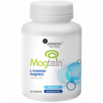 Aliness Magtein L-Treonian Magnezu 72mg Suplement Diety Pami臋膰 Stres 60 Tab
