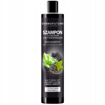 DermoFuture Oczyszczający Szampon Do Włosów z Węgielem Aktywnym Aloes 250ml