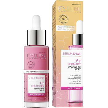 Eveline Face Therapy Serum Shot 6x Ceramidy Lipidy Witamina B12 Odżywienie