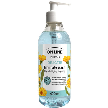 OnLine Intimate Delicate Płyn Do Higieny Intymnej Nagietek D-pantenol 400ml