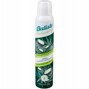 Batiste Naturally Suchy Szampon Do Włosów Mleko Kokosowe Olej Konopny 200ml