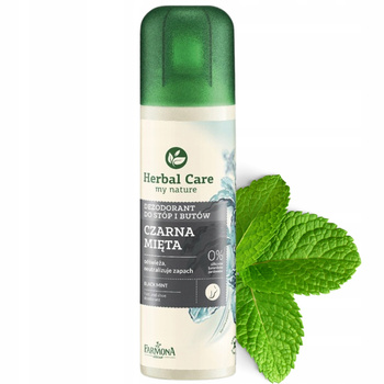 Herbal Care Odświeżający Spray Dezodorant Do Stóp Czarna Mięta 150ml