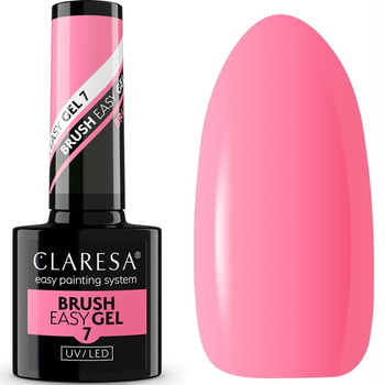 Claresa Easy Brush Gel Żel Do Paznokci w Pędzelku 7 Ciemny Róż Różowy 5g