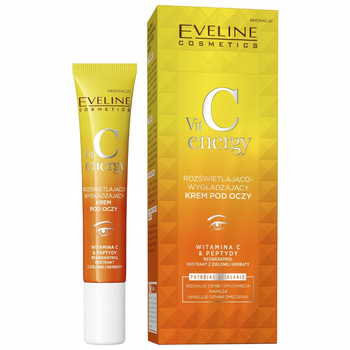 Eveline Vit C Energy Lekki Rozświetlająco Wygładzający Krem Pod Oczy 20ml
