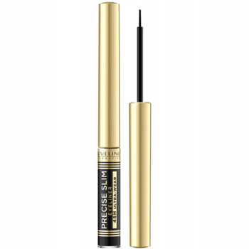 Eveline Precise Slim Ultra Wear 48H Matowy Eyeliner w Płynie Vinyl Black