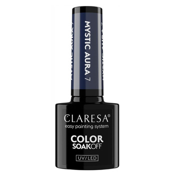 Claresa Lakier Hybrydowy Do Paznokci Ciemny Głęboki Granat Mystic Aura 7 5g