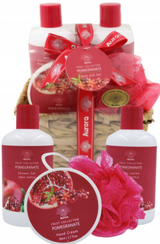 Aurora Zestaw Prezentowy 4 Kosmetyków w Wiklinowym Koszyku Granat